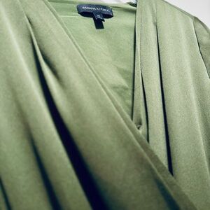 Banana Republic Green Wrap Dress